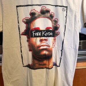 Free Kodak Black Graphic Tee - cream large